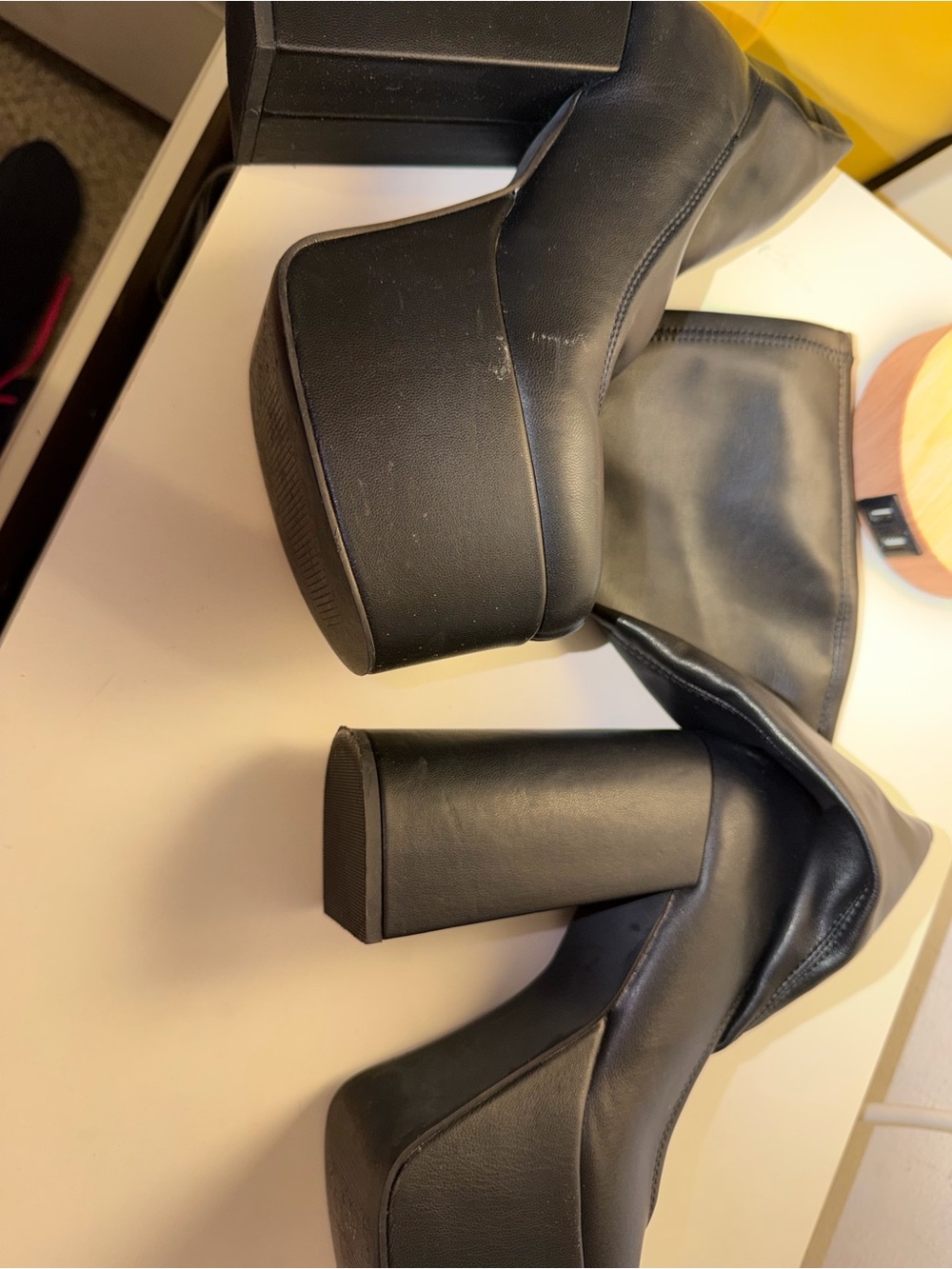 Steve Madden CYPRESS BLACK BOOTS 6.5 - Picture 4 of 6